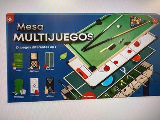Mesa de juego 10 en 1 juegos  mesa
