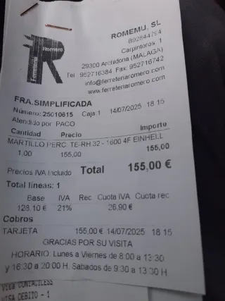 Martillo percutor y taladro Einhell