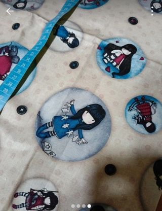 Retales de tela con Gorjuss