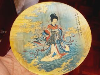 Prato decorativo japonês em bambu