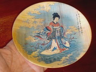 Prato decorativo japonês em bambu