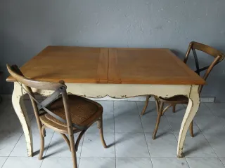Mesa comedor extensible madera
