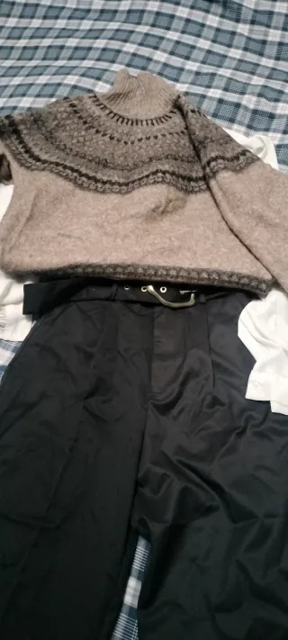 Pantalón vestir Zara negro mujer