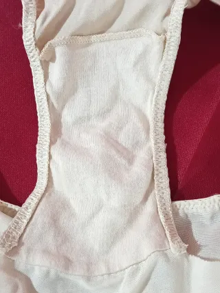 Culotte seta, pizzo e svarokini,colore champagne,