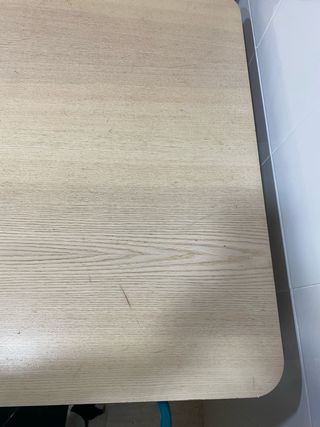 Mesa Ikea LISABO Madera 140x78 4 4 sillas de metal