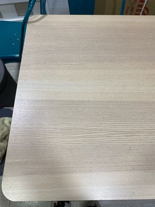 Mesa Ikea LISABO Madera 140x78 4 4 sillas de metal