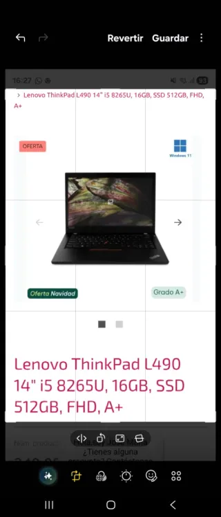 Lenovo ThinkPad L490 14 i5 8265U 16GB SSD 512GB