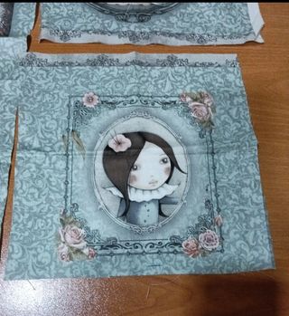 Retales de tela con estampado infantil