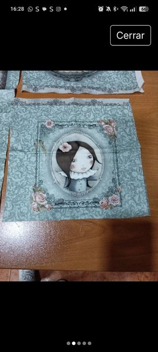 Retales de tela con estampado infantil