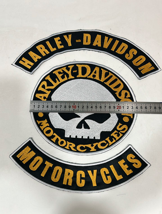 Parches Harley Davidson skull