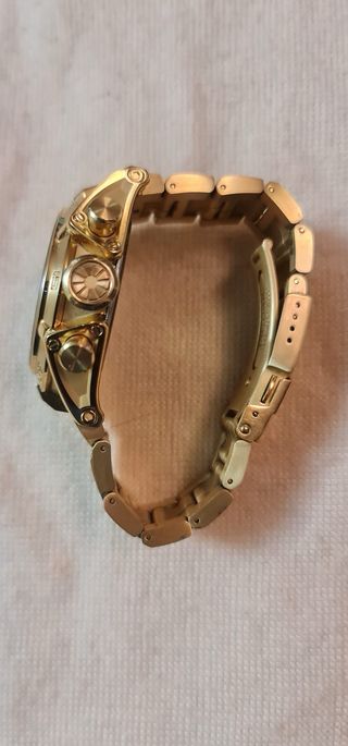 Reloj Jaguar Dorado y Azul Cronógrafo