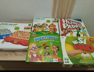 Lote 5juegos de mesa: Quién soy yo, Mentiroso, Hi