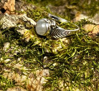 Anillo Plata Piedra Luna Ajustable