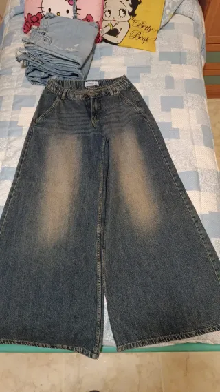 Pantalón ancho vaquero