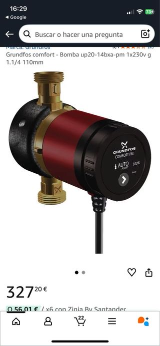 Bomba Grundfos UP15-14B