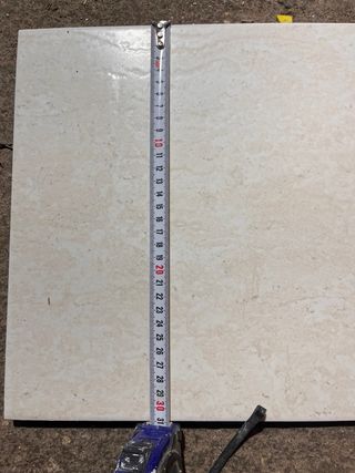 Suelo, plaquetas de cerámica. Precio total