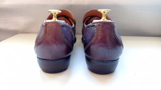 Scarpe uomo pelle fibbia marrone N 42