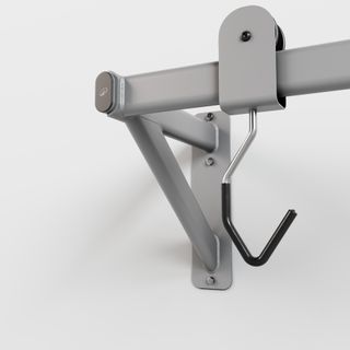 Soporte Pared Bicicletas Gris 5 Ganchos Deslizantes