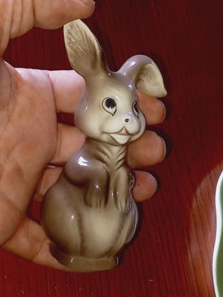 Conjunto Saleiro e Pimenteiro Cerâmica Coelhos