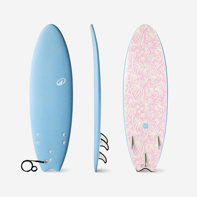 Tabla Surf de Espuma Swallow Tail 6' 49L Olaian