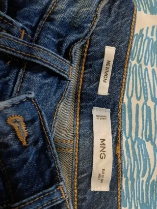 2 vaqueros Mango newMom Fit Talla 38