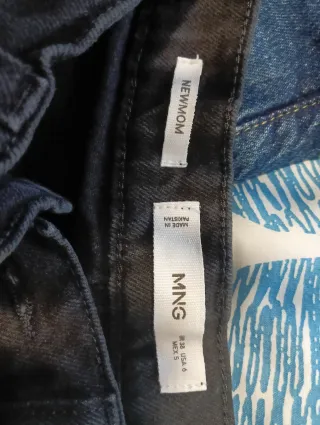 2 vaqueros Mango newMom Fit Talla 38