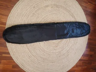 Estola pelo sintético negra con abertura