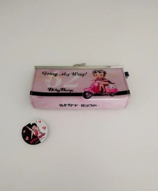 Monedero Betty Boop Rosa y Plateado