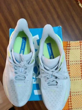 Hoka Clifton 9 Zapatillas Gris Amarillo