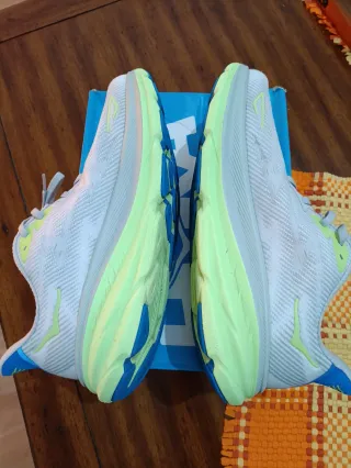 Hoka Clifton 9 Zapatillas Gris Amarillo