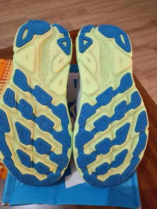 Hoka Clifton 9 Zapatillas Gris Amarillo