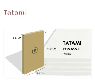 Tatami Japonés Beige/Marrón