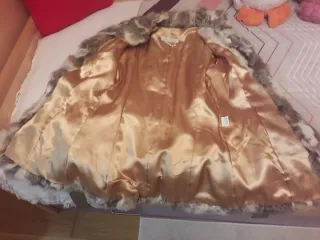 Chaquetón de piel de pelo natural de conejo