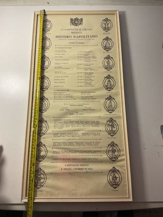 Locandina Teatro Mistero Napolitano originale