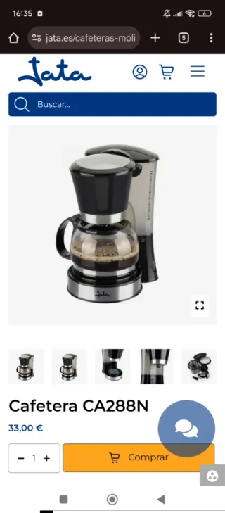 Cafetera de goteo Jata Electro NUEVA