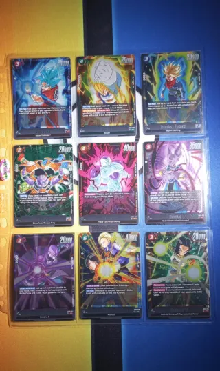22x Cartas SR Dragon Ball Fusion World