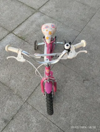Bici infantil niña 14 pulgadas rosa