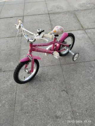 Bici infantil niña 14 pulgadas rosa