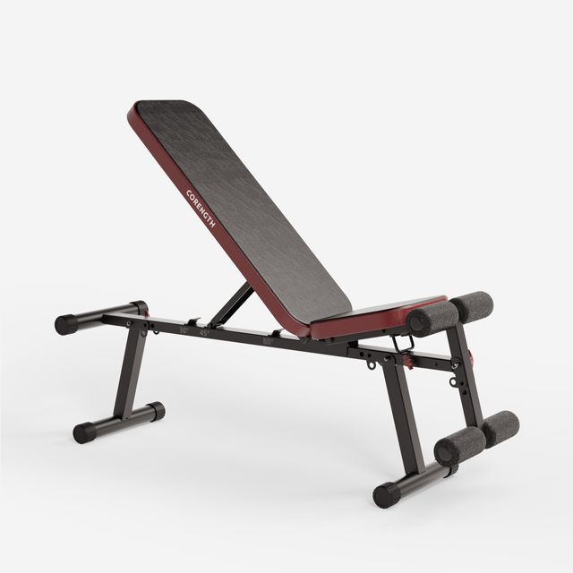 Banco de pesas y abdominales inclinable plegable Decathlon
