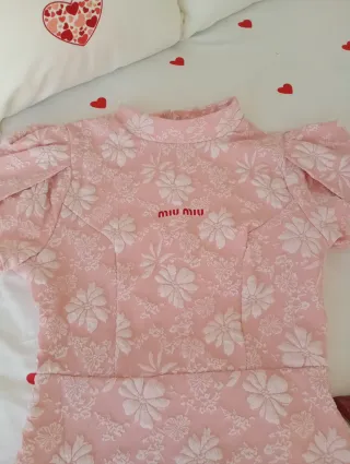 Vestido Miu Miu Rosa Talla S