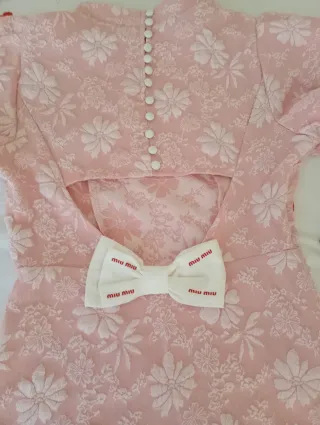 Vestido Miu Miu Rosa Talla S