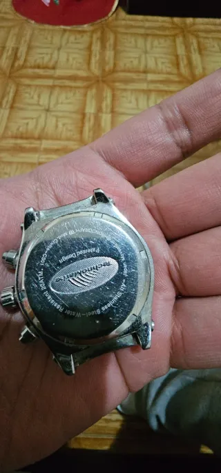 Reloj TechnoMarine Cronógrafo Plata y Azul