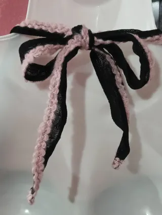 Sottoveste/Lingerie Tulle Nero e Rosa