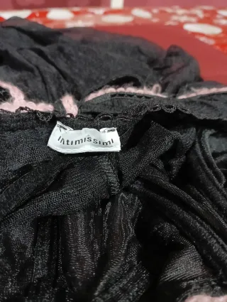 Sottoveste/Lingerie Tulle Nero e Rosa