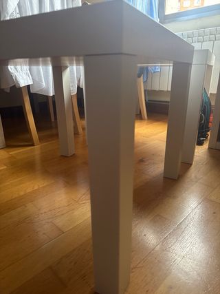 Mesas de madera blancas 55x55cm