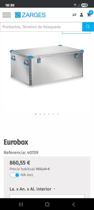 Caja Zarges Eurobox 40709