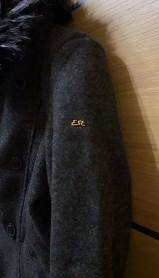 Cappotto donna grigio con pelliccia