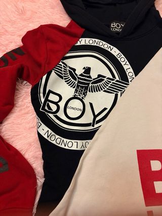 Felpa Boy London unisex con cappuccio
