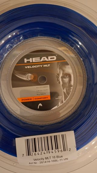 Corda Tennis Head Velocity MLT Blu rullo
