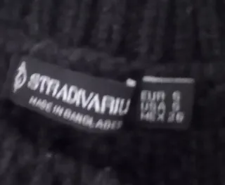 Jersey negro oversize Stradivarius T.S